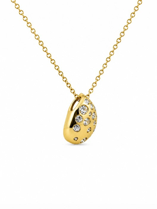 0.75 Ctw Lab Grown Diamond Necklace in 925 Yellow Gold Plated