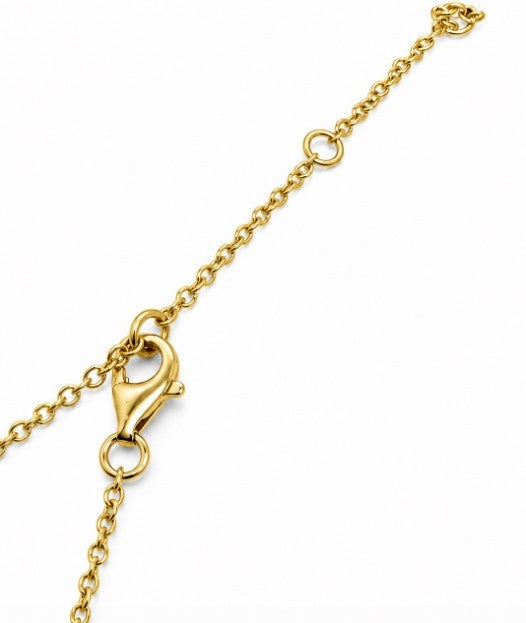 0.75 Ctw Lab Grown Diamond Necklace in 925 Yellow Gold Plated