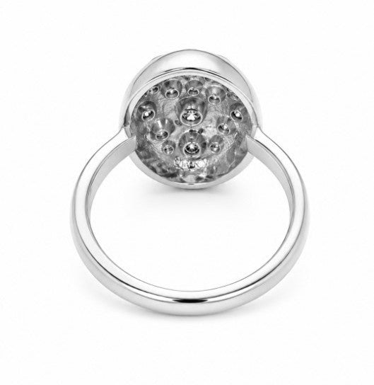 0.86 Ctw Lab Grown Diamond Ring in 925 Platinum Plated