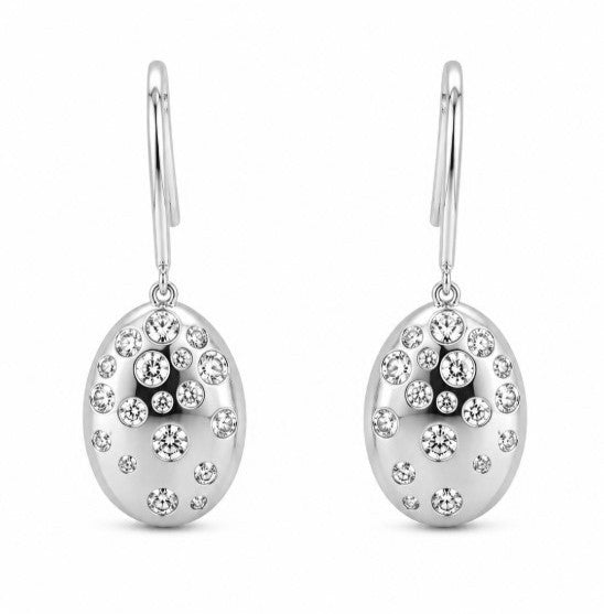 1.72 Ctw Lab Grown Diamond Earring in 925 Platinum Plated