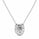 0.90 Ctw Lab Grown Diamond Necklace in 925 Platinum Plated