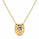 0.90 Ctw Lab Grown Diamond Necklace in 925 Yellow Gold Plated