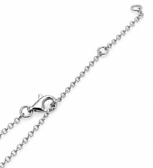0.90 Ctw Lab Grown Diamond Necklace in 925 Platinum Plated
