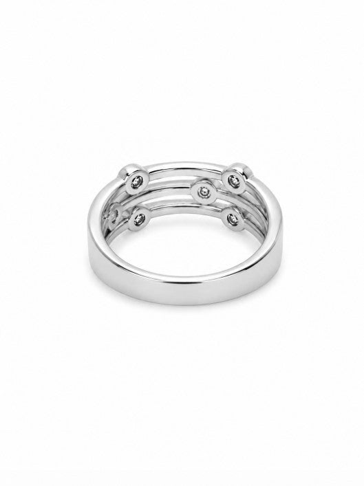 0.24 Ctw Lab Grown Diamond Ring in 925 Platinum Plated
