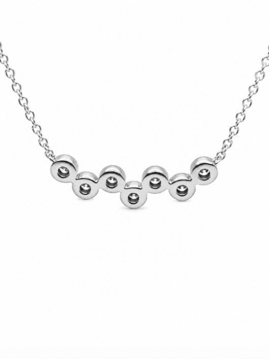 0.78 Ctw Lab Grown Diamond Necklace in 925 Platinum Plated