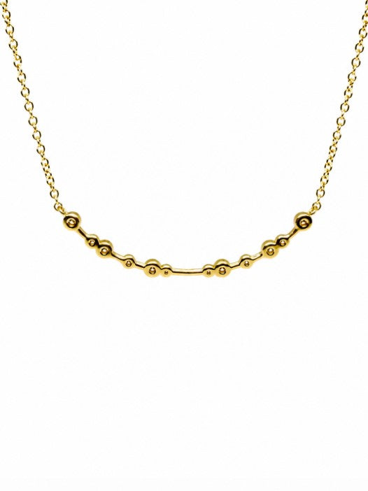 0.26 Ctw Lab Grown Diamond Necklace in 925 Yellow Gold Plated