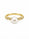 Pearl and Lab Grown Diamond Ring in 925 Yellow Gold Plated