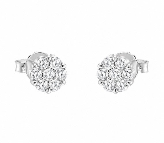 1.43 Ctw Lab Grown Diamond Earring in 925 Platinum Plated