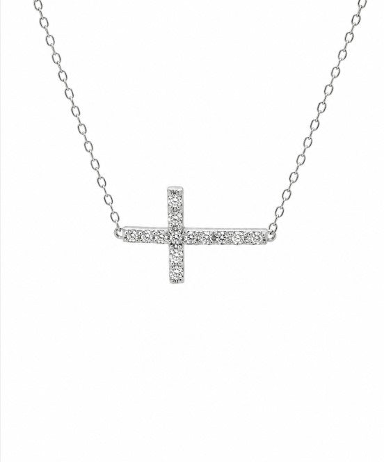 0.50 Ctw Lab Grown Diamond Necklace in 925 Platinum Plated