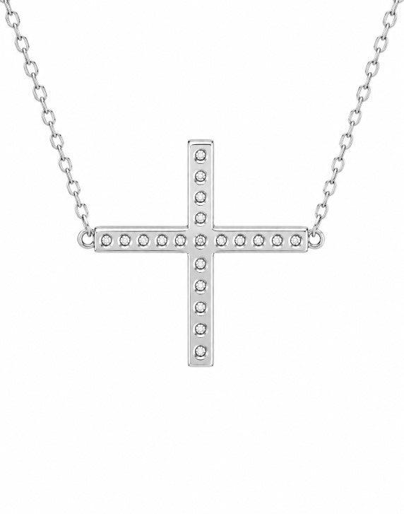 0.50 Ctw Lab Grown Diamond Necklace in 925 Platinum Plated
