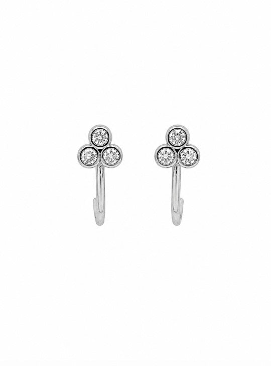 0.51 Ctw Lab Grown Diamond Earring in 925 Platinum Plated