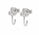 0.51 Ctw Lab Grown Diamond Earring in 925 Platinum Plated
