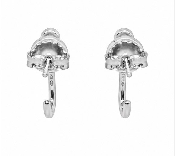 0.51 Ctw Lab Grown Diamond Earring in 925 Platinum Plated