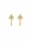 0.51 Ctw Lab Grown Diamond Earring in 925 Yellow Gold Plated