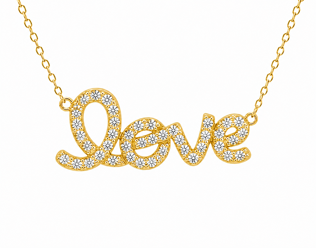 1.29 Ctw Lab Grown Diamond Necklace in 925 Yellow Gold Plated