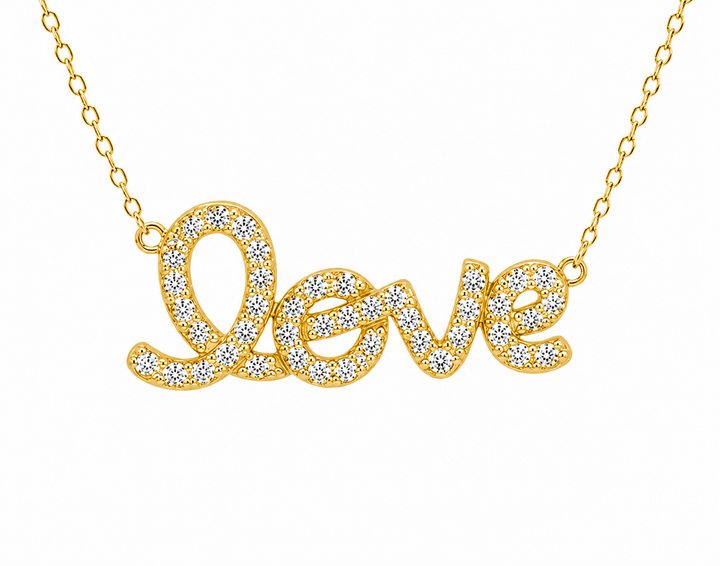 1.29 Ctw Lab Grown Diamond Necklace in 925 Yellow Gold Plated