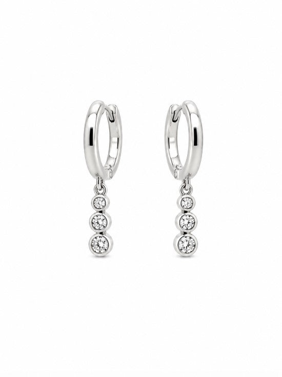 1.14 Ctw Lab Grown Diamond Earring in 925 Platinum Plated