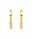 1.14 Ctw Lab Grown Diamond Earring in 925 Yellow Gold Plated