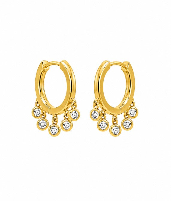 1.14 Ctw Lab Grown Diamond Earring in 925 Yellow Gold Plated