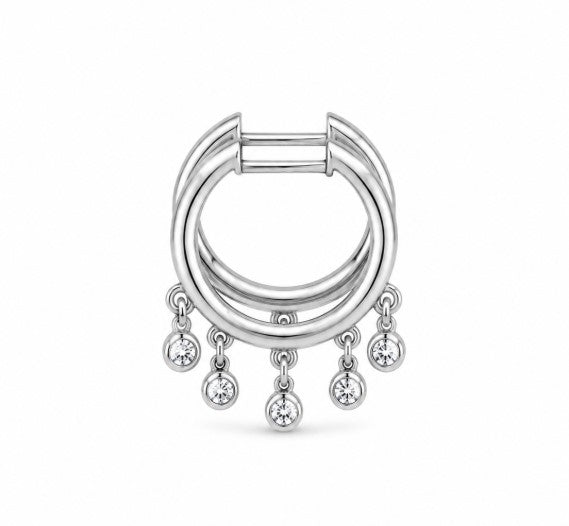 1.14 Ctw Lab Grown Diamond Earring in 925 Platinum Plated