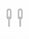 1.24 Ctw Lab Grown Diamond Earring in 925 Platinum Plated