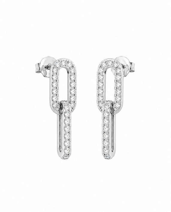 1.24 Ctw Lab Grown Diamond Earring in 925 Platinum Plated