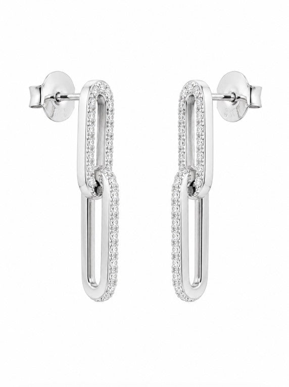 1.24 Ctw Lab Grown Diamond Earring in 925 Platinum Plated