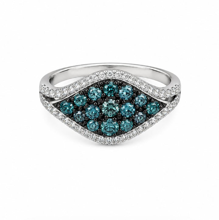 1.41 Ctw Lab Grown Diamond Ring in 925 Two Tone
