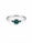 0.71 Ctw Blue Lab Grown Diamond Ring in 925 Platinum Plated