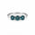 2.27 Ctw Blue Lab Grown Diamond Ring in 925 Platinum Plated