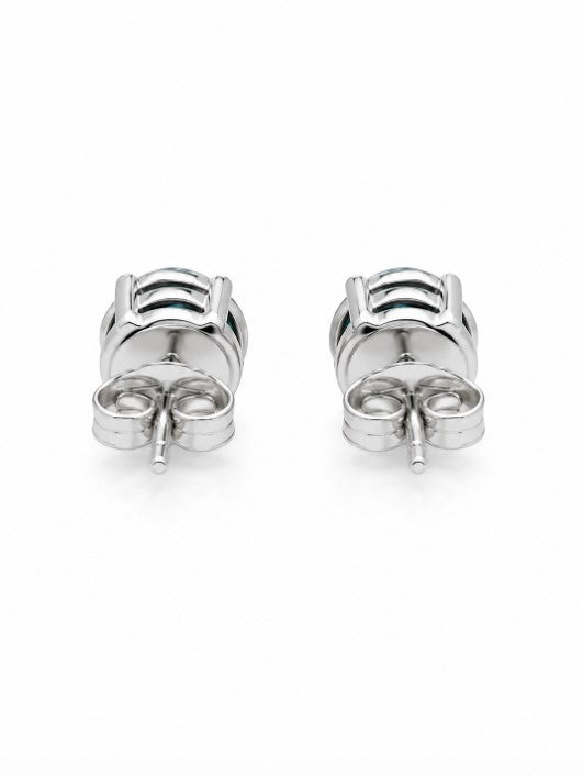 0.66 Ctw Blue Lab Grown Diamond Earring in 925 Platinum Plated