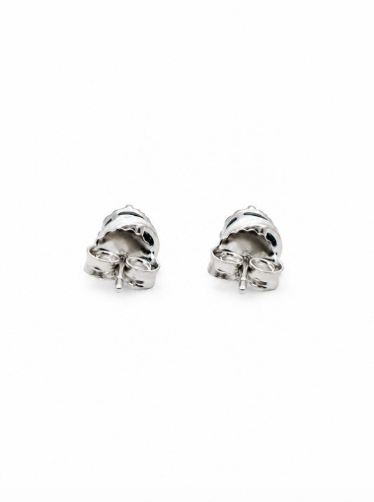 0.91 Ctw Blue Lab Grown Diamond Earring in 925 Platinum Plated