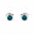 1.21 Ctw Blue Lab Grown Diamond Earring in 925 Platinum Plated