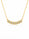 1.20 DEW Moissanite Necklace in 925 Yellow Gold Plated