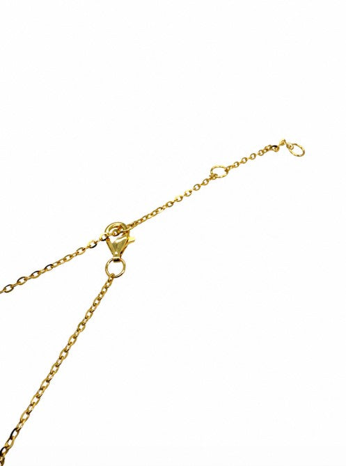 1.20 DEW Moissanite Necklace in 925 Yellow Gold Plated