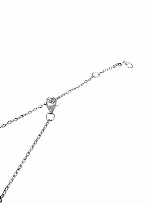 1.20 DEW Moissanite Necklace in 925 Platinum Plated
