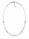 1.30 DEW Moissanite Necklace in 925 Platinum Plated