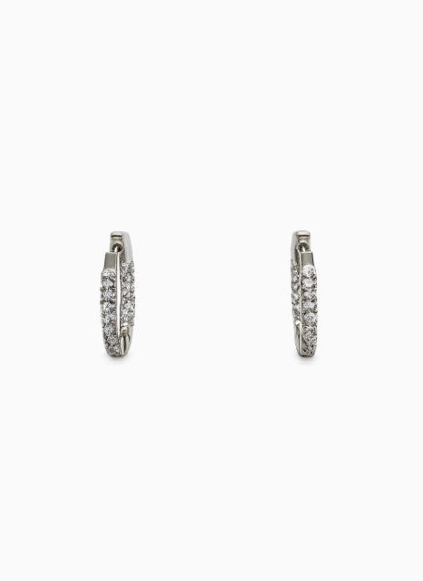 1.50 DEW Moissanite Earring in 925 Platinum Plated