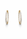 4.40 DEW Moissanite Earring in 925 Yellow Gold Plated