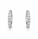 6.70 DEW Moissanite Hoop Earring in 925 Platinum Plated