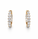 6.70 DEW Moissanite Hoop Earring in 925 Yellow Gold Plated