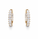 3.10 DEW Moissanite Hoop Earring in 925 Yellow Gold Plated