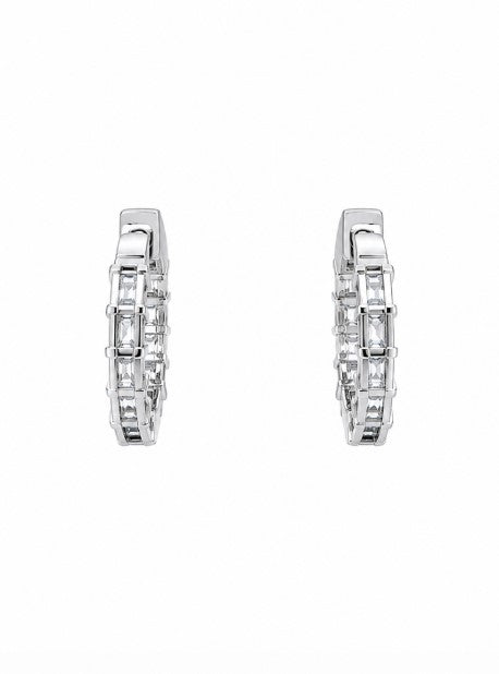 3.10 DEW Moissanite Earring in 925 Platinum Plated