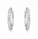 4.50 DEW Moissanite Hoop Earring in 925 Platinum Plated