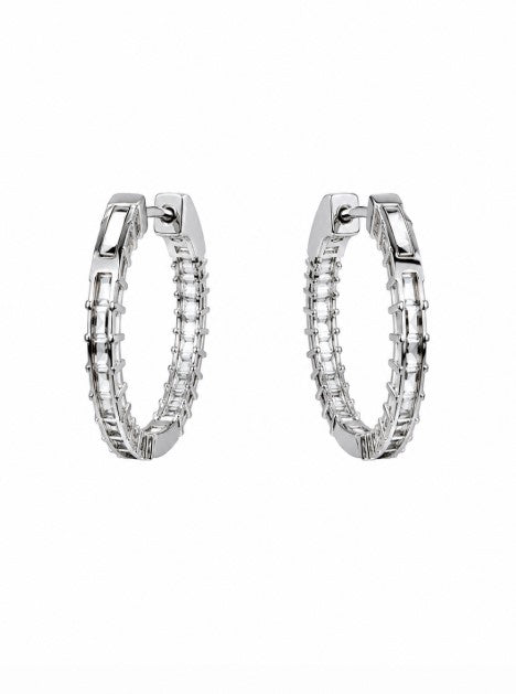 4.50 DEW Moissanite Earring in 925 Platinum Plated