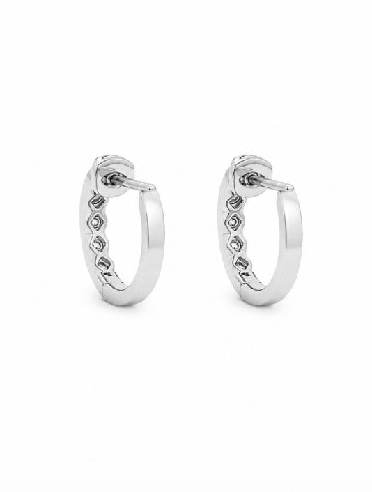 0.43 Ctw Lab Grown Diamond Earring in 925 Platinum Plated