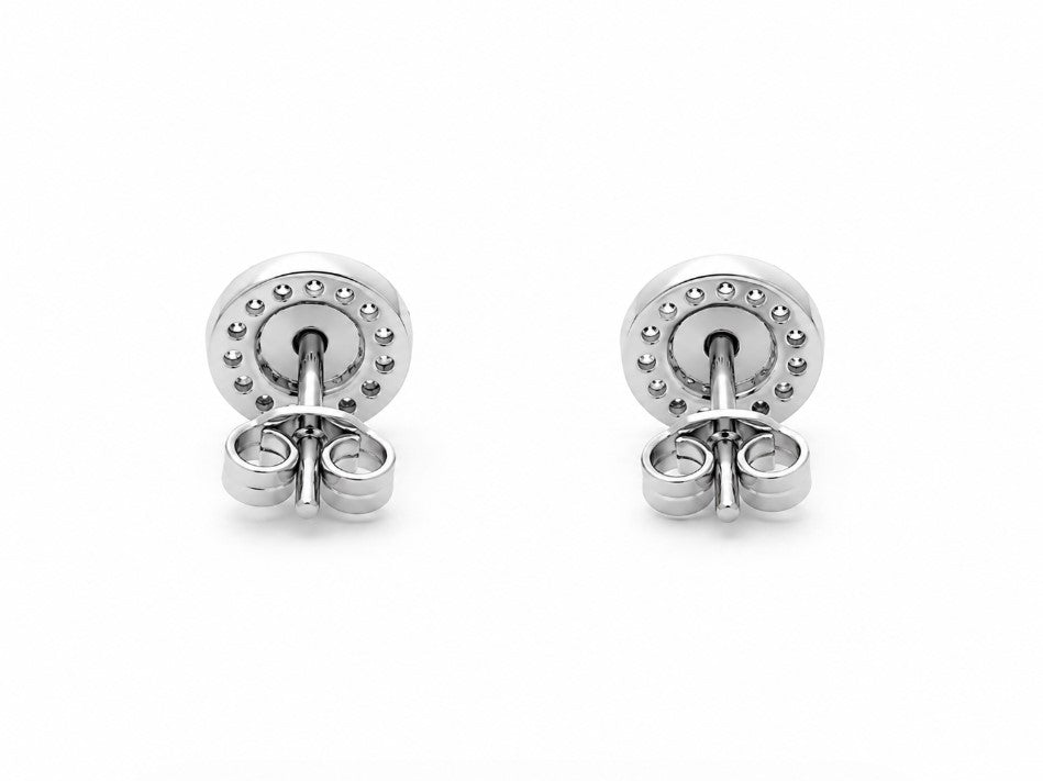 0.65 Ctw Lab Grown Diamond Earring in 925 Platinum Plated