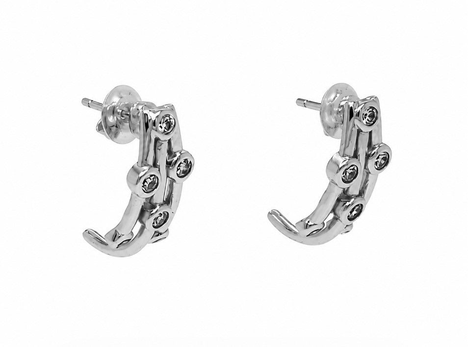 0.35 Ctw Lab Grown Diamond Earring in 925 Platinum Plated
