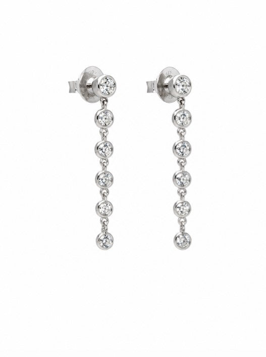 1.06 Ctw Lab Grown Diamond Earring in 925 Platinum Plated