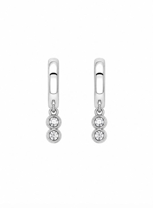 0.53 Ctw Lab Grown Diamond Earring in 925 Platinum Plated